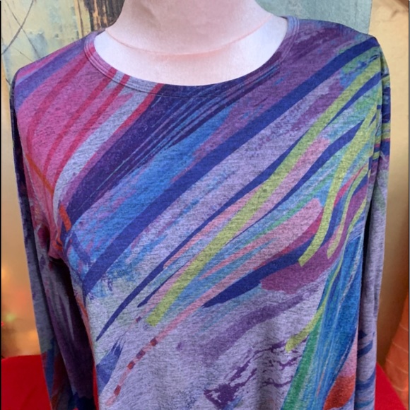 🔵 Spring/Summer Shirt, Purple brushed Jess & Jane, 3/4 sleeve , tunic, Easter - Picture 10 of 16